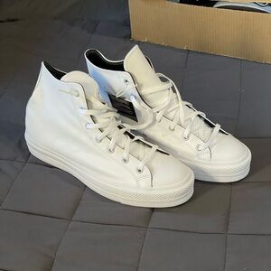 Converse White High-Top Sneakers